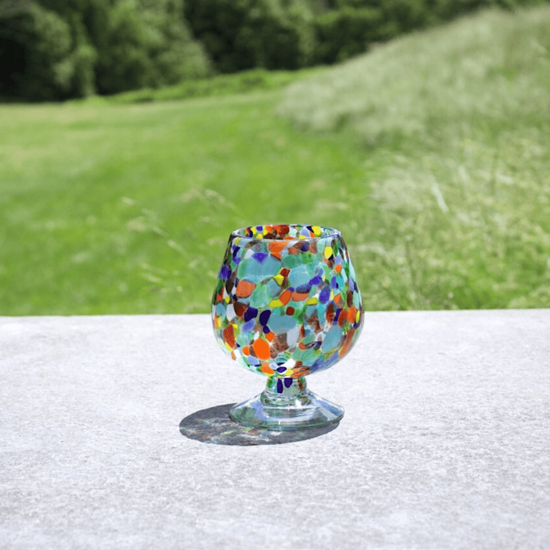 Multicolored Snifters Handblown Glassware ( Set of 4 ) - D'ART BOUGIE LLC